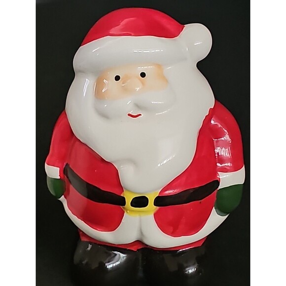 Charming Ceramic Christmas Santa & Snowman Salt & Pepper Shakers - Holiday Decor - Picture 3 of 9